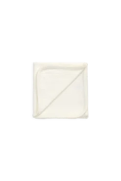 Organic Cotton Pointelle Murphy Blanket - Parchment
