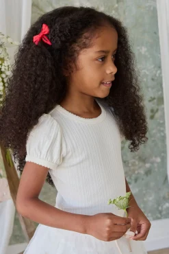 Organic Cotton Pointelle Rhea Top - Parchment