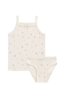 Organic Cotton Pointelle Underwear Set - Sweet Magnolia Simple
