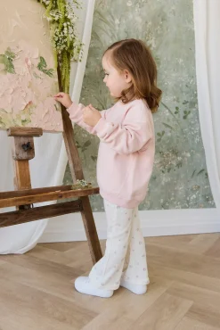 Organic Cotton Rhea Sweatshirt - Cloud Pink Sweetie
