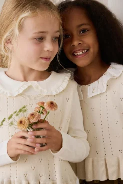 Organic Cotton Rib Adelaide Top - Parchment