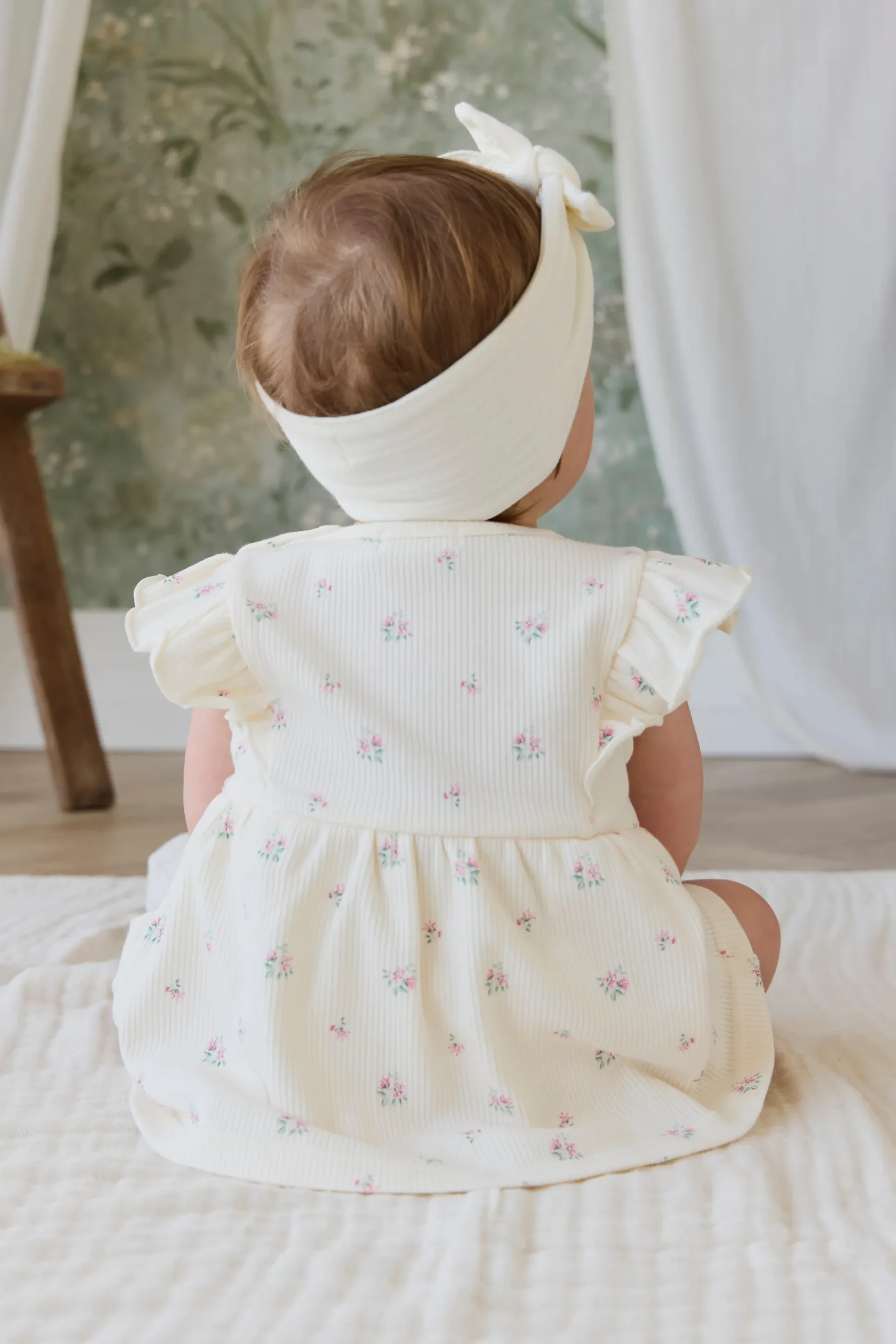 Organic Cotton Rib Elianna Playsuit - Emma Whisper