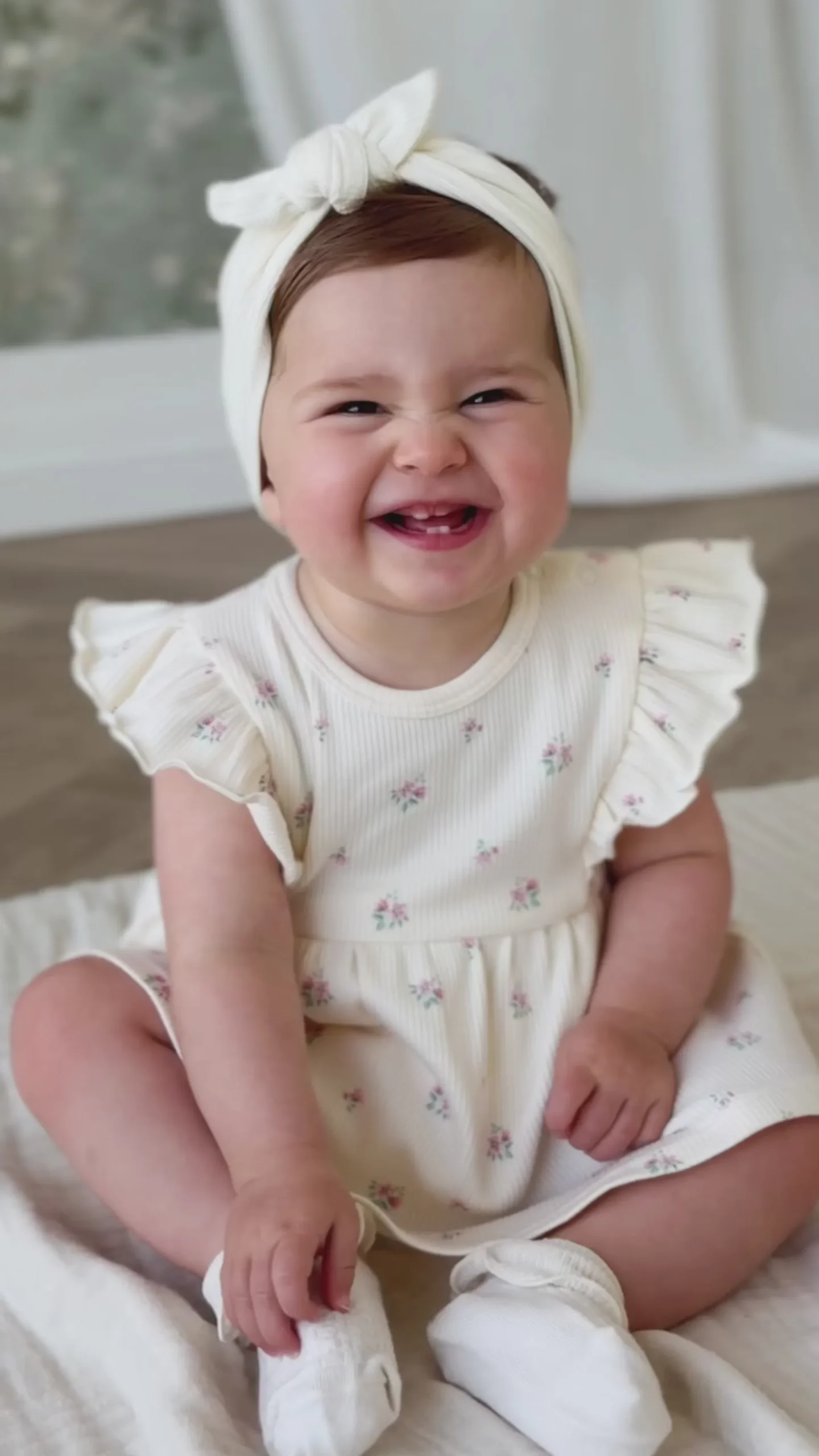 Organic Cotton Rib Elianna Playsuit - Emma Whisper