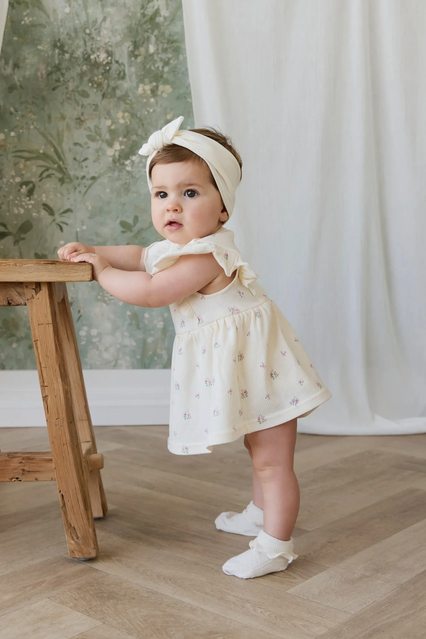 Organic Cotton Rib Elianna Playsuit - Emma Whisper