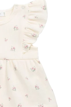 Organic Cotton Rib Elianna Playsuit - Emma Whisper