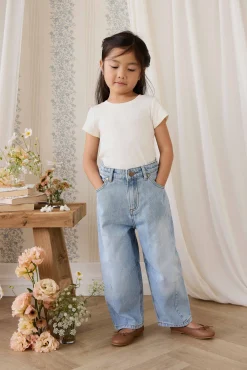 Organic Cotton Rib Helene Tee - Parchment