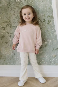 Organic Cotton Rib Winslet Pant - Emma Whisper