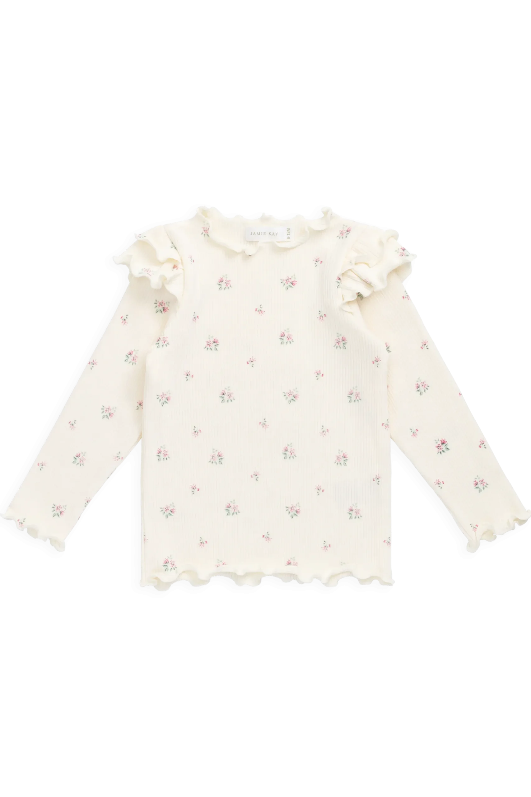 Organic Cotton Rib Winslet Top - Emma Whisper