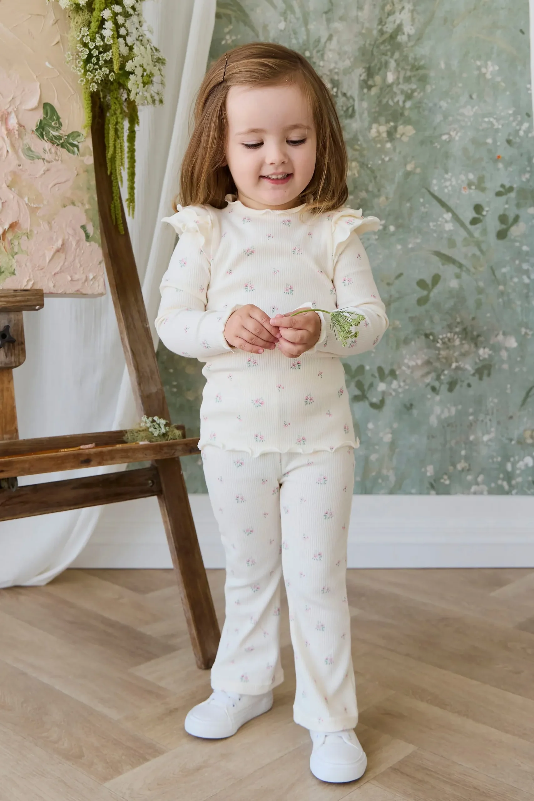 Organic Cotton Rib Winslet Top - Emma Whisper