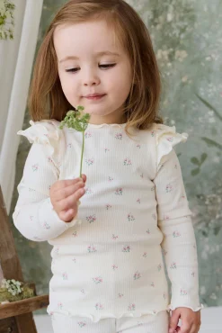 Organic Cotton Rib Winslet Top - Emma Whisper