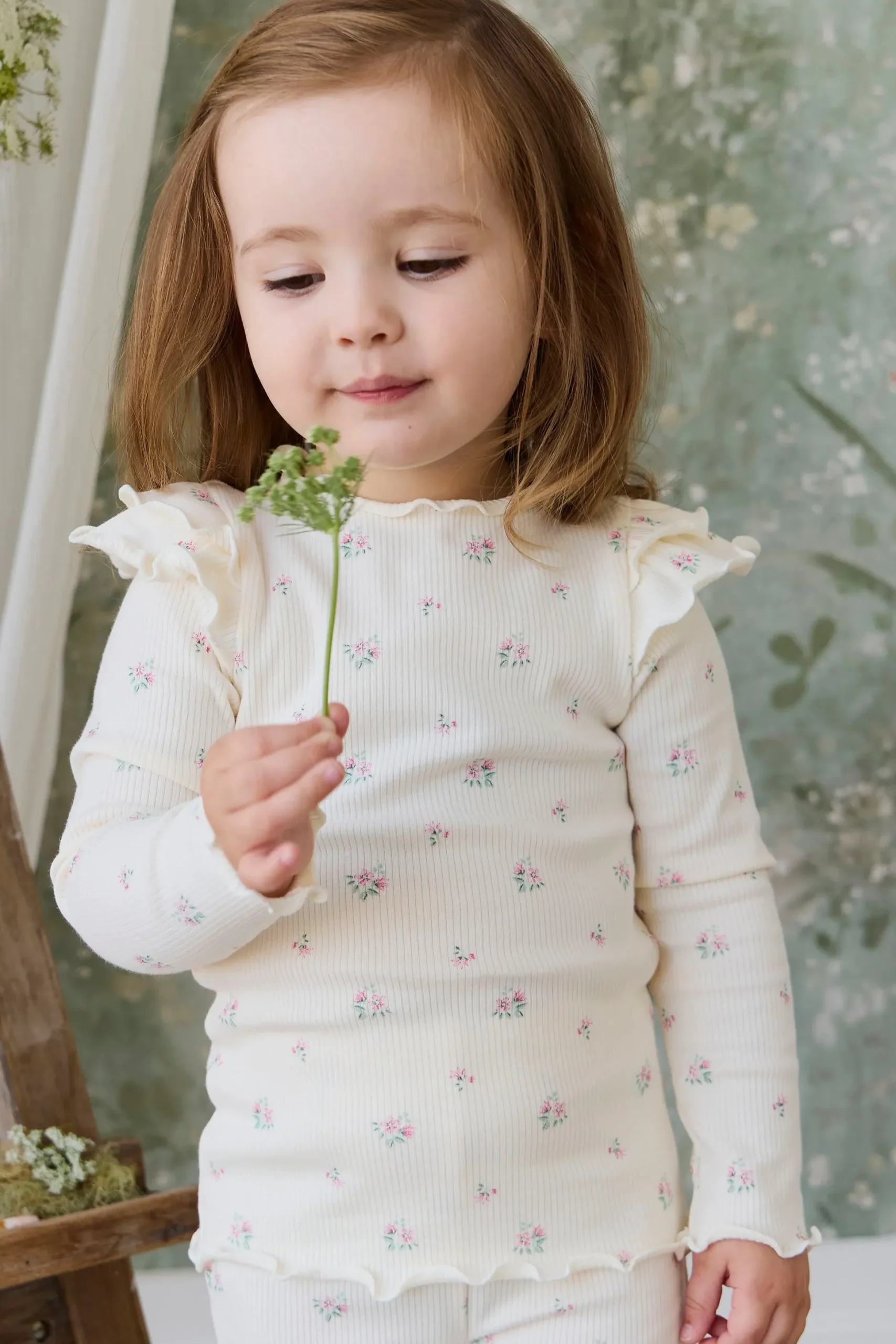 Organic Cotton Rib Winslet Top - Emma Whisper