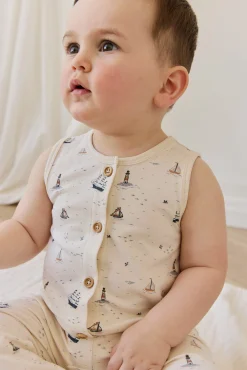 Organic Cotton Rupert Onepiece-Sailing Day