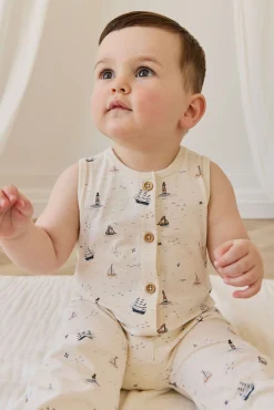 Organic Cotton Rupert Onepiece-Sailing Day