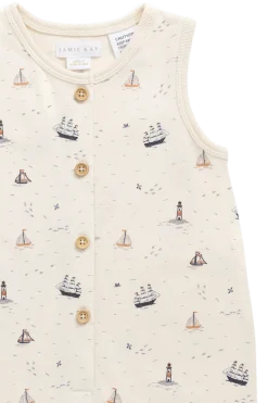 Organic Cotton Rupert Onepiece-Sailing Day