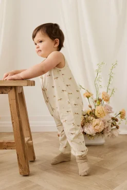 Organic Cotton Rupert Onepiece - Play Ball Cassava