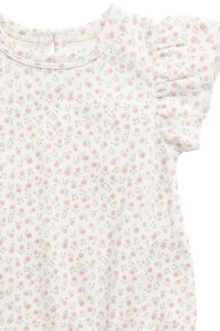 Organic Cotton Sage Onepiece - Posy Garden Pink