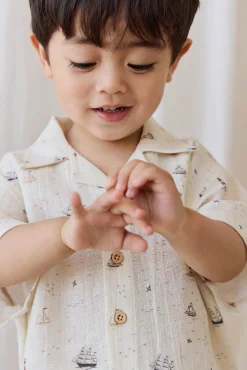 Organic Cotton Silas Shirt-Sailing Day