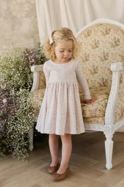 Organic Cotton Tallulah Dress - Posy Milk