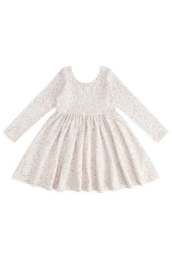 Organic Cotton Tallulah Dress - Posy Milk