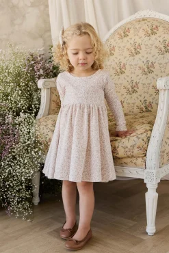 Organic Cotton Tallulah Dress - Posy Milk