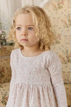 Organic Cotton Tallulah Dress - Posy Milk