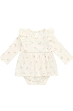Organic Cotton Vivienne Playsuit - Thelma Parchment
