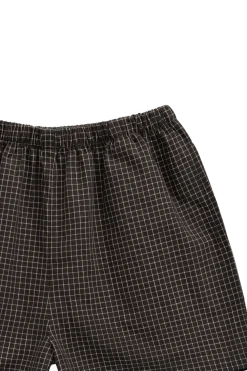 Organic Cotton Wilder Short - Basalt Grid
