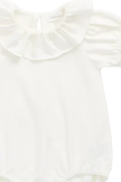 Pima Cotton Livvy Bodysuit-Parchment