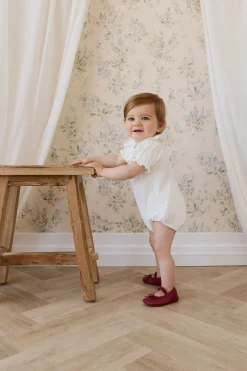 Pima Cotton Livvy Bodysuit-Parchment