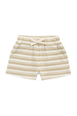 Pima Cotton Wesley Short - Double Stripe Hay/Cloud