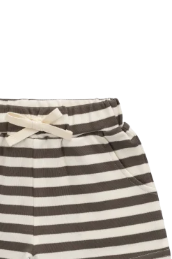 Pima Cotton Wesley Short - Essential Stripe Raku/Cloud