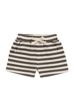 Pima Cotton Wesley Short - Essential Stripe Raku/Cloud