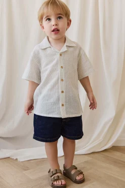 Reid Denim Short-Mid Indigo Denim