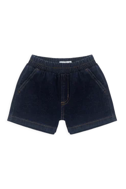 Reid Denim Short-Mid Indigo Denim
