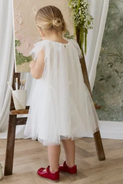 Rhea Tulle Dress - Parchment