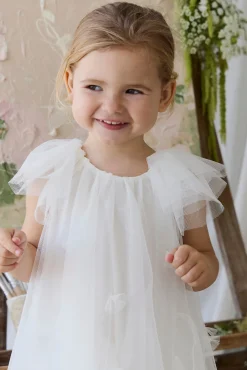 Rhea Tulle Dress - Parchment