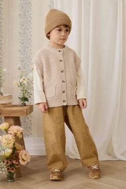 Rome Knit Vest - Oat Marle
