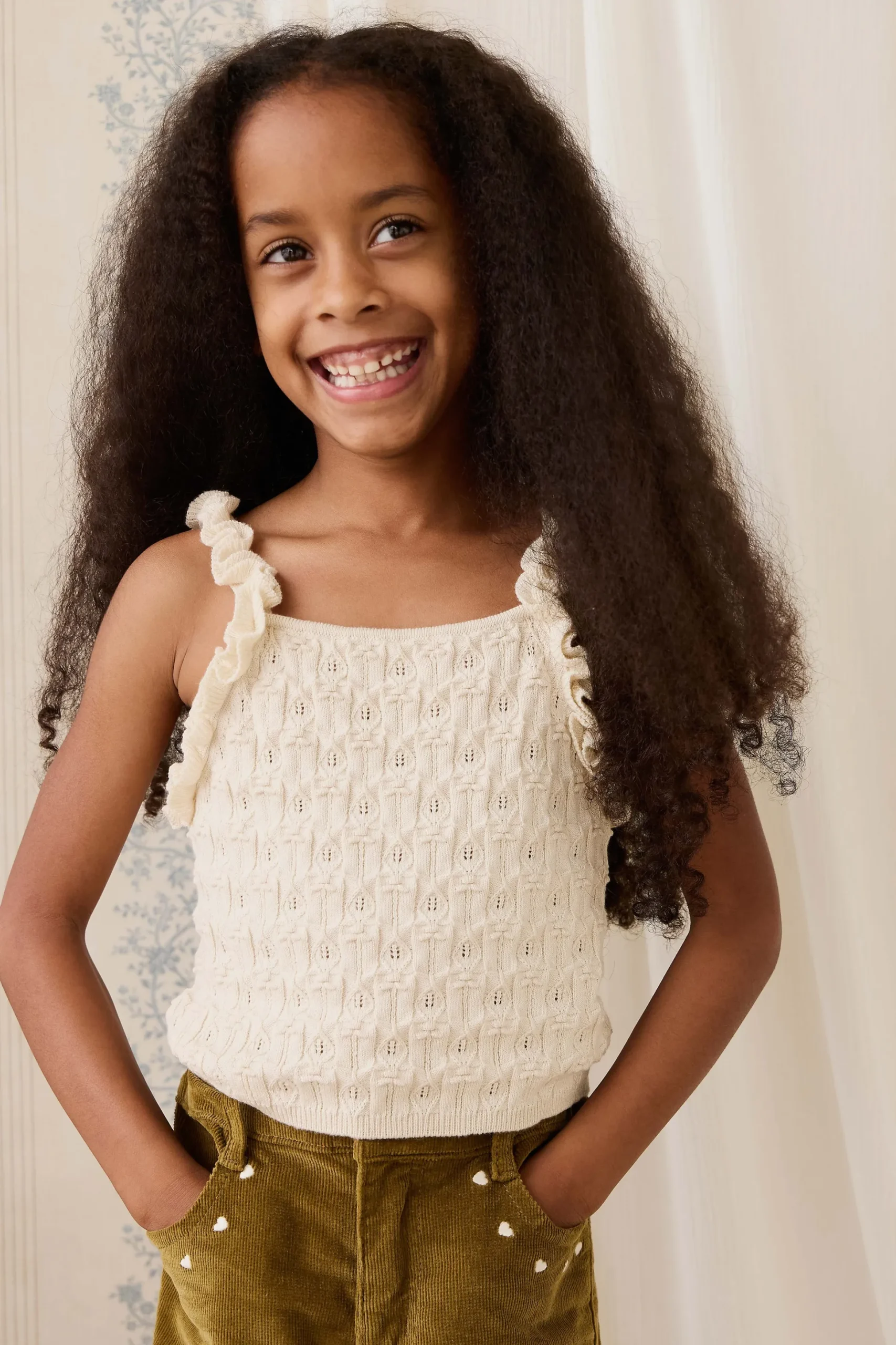 Sammy Knitted Top - Vanilla