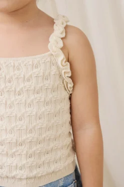 Sammy Knitted Top - Vanilla