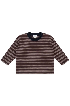 Slub Cotton Iver Long Sleeve Tee - Regal Stripe