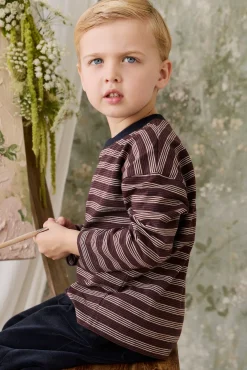 Slub Cotton Iver Long Sleeve Tee - Regal Stripe