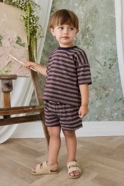 Slub Cotton Iver Tee - Regal Stripe