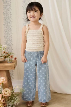 Theodora Pant - Tully Floral Denim