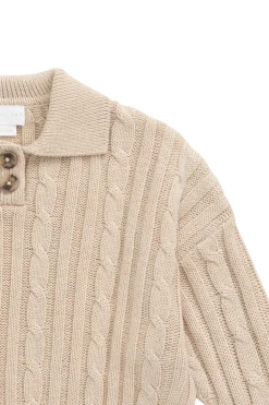 Wade Knit Jumper-Oatmeal Marle